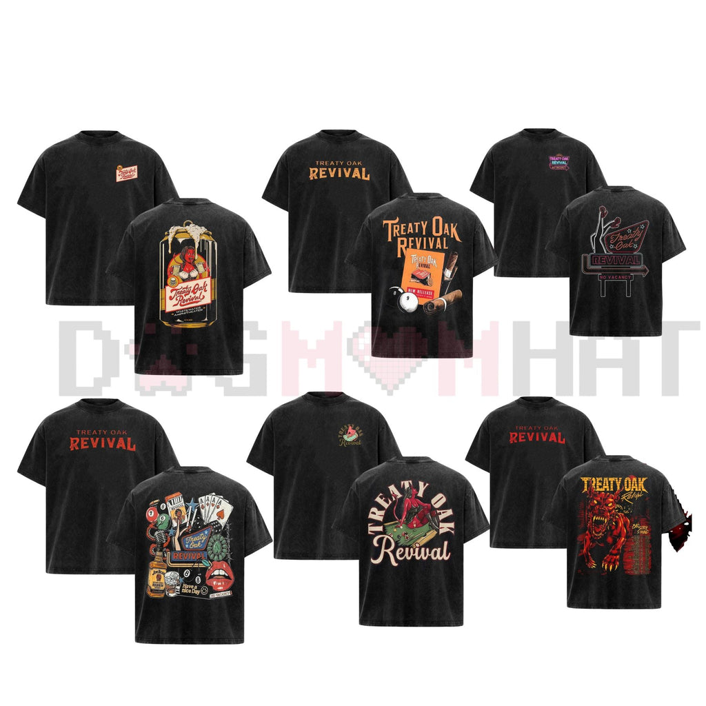 Treaty Oak Revival T-Shirt – Retro Rock Band Shirt, Vintage Music Graphic Tee, Unisex Cotton