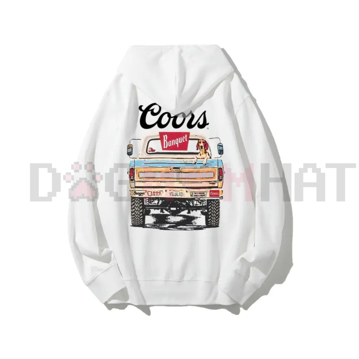 Vintage Coors Banquet Truck Hoodie – Cozy Fall Essential Beer Fan Country Pullover